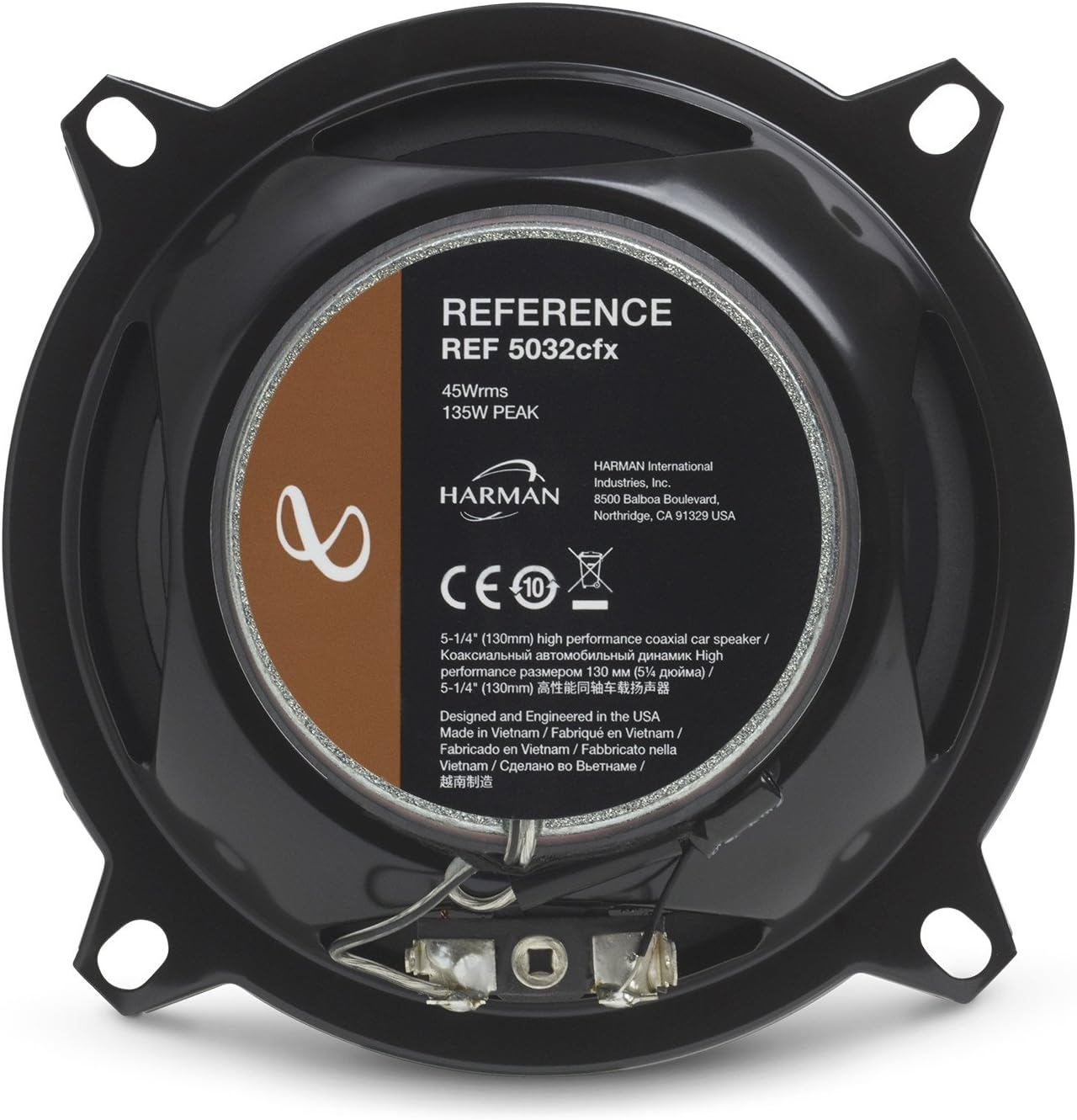 Infinity REF-5032CFX Reference 5.25 Inch Two-Way Car Audio Speakers