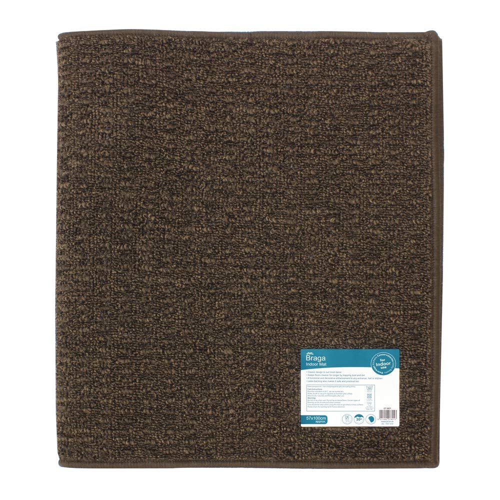 Alfombrilla de látex lavable JVL Braga de 57 x 100 cm para proteger pasillos