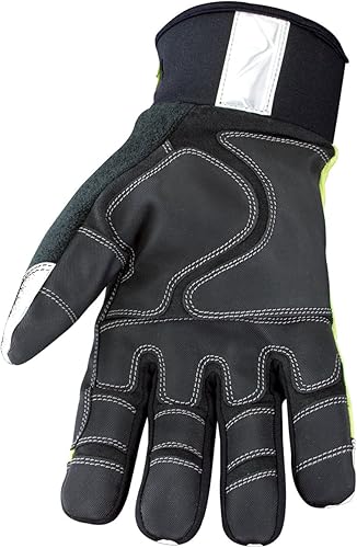 Miniatura 2 de Youngstown Glove Hi-Visibility Waterproof Thinsulate Winter Work Gloves for Men- Windproof, Insulated, Synthetic - GreenGray