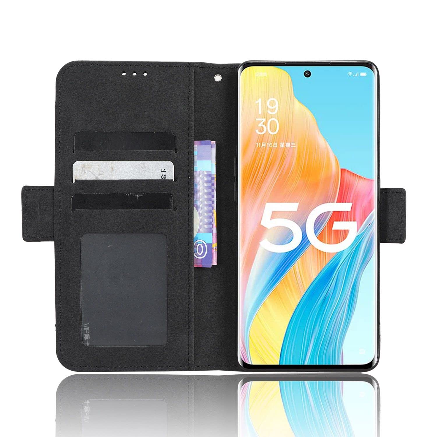 Custodia a fiori per Oppo Reno 8T 5G, Cover magnetica con