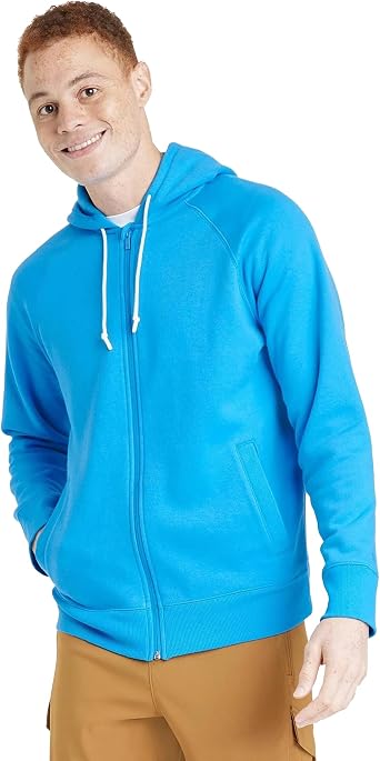 All in Motion Mens Cotton Fleece Full Zip Sweatshirt -