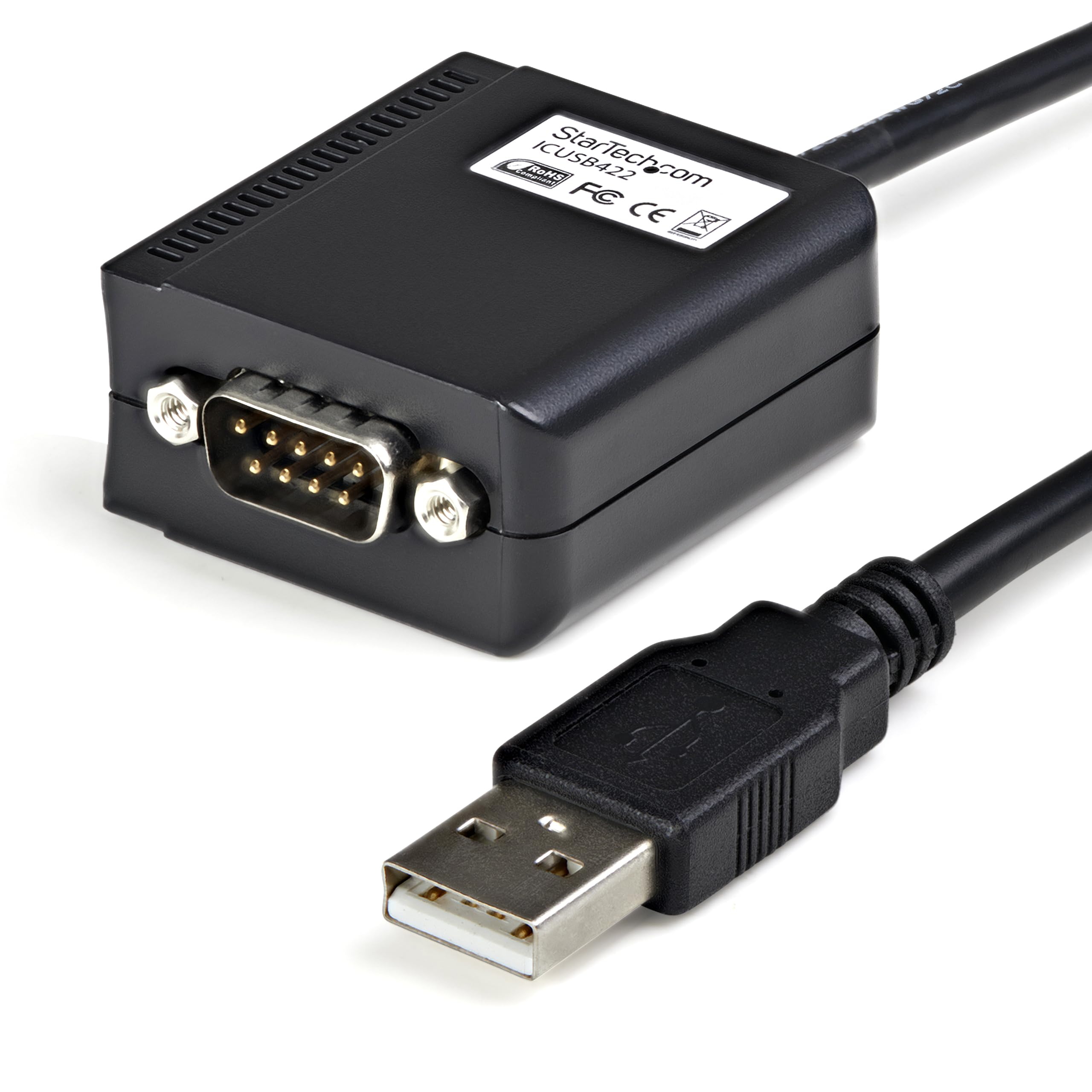 com 6ft (1.8m) 1-Port Professional RS422/485 USB Serial Cable Adapter with COM Retention, USB to RS422 Adapter - TAA