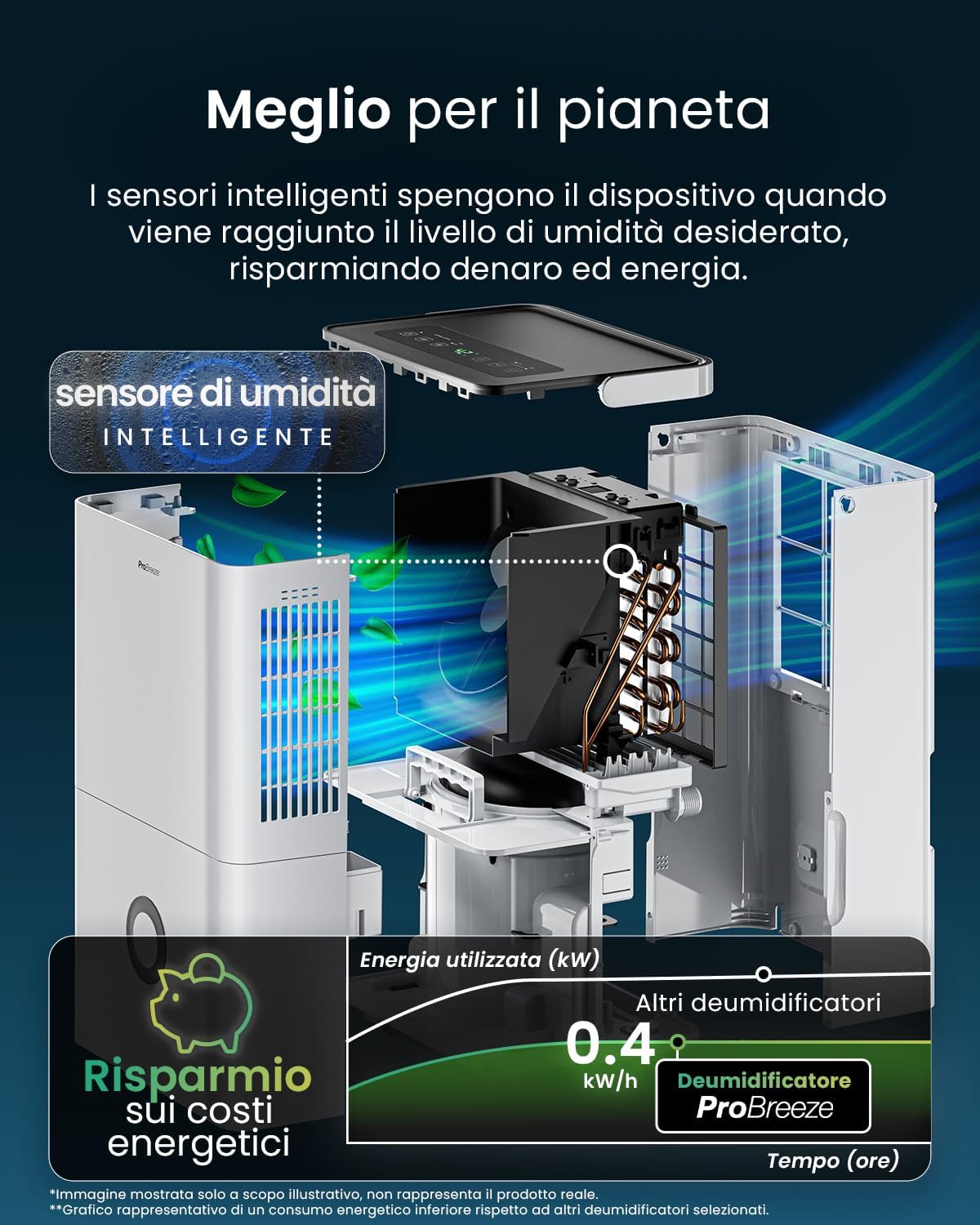 Capacità professionale 30L/giorno per grandi aree 50m²