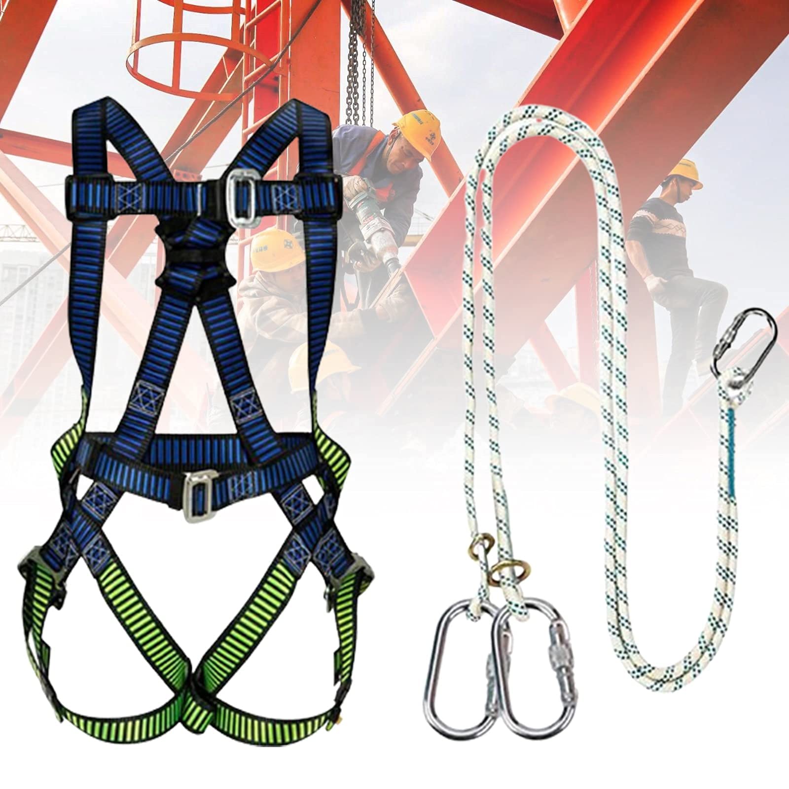 Buy HBEI Safety Fall Arrest Harness Full Body, Adjustable Fall
