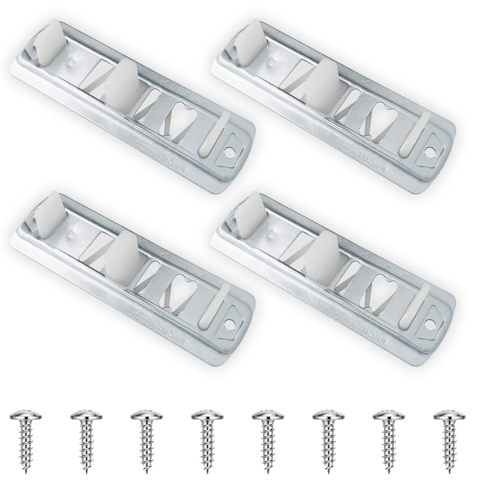 Sliding Closet Door Floor Guide, Stamped Steel Sliding Closet Door Hardware, Adjustable Floor Guide Compatible with Prime-Line N 6560 Fits 3/4" to 1-3