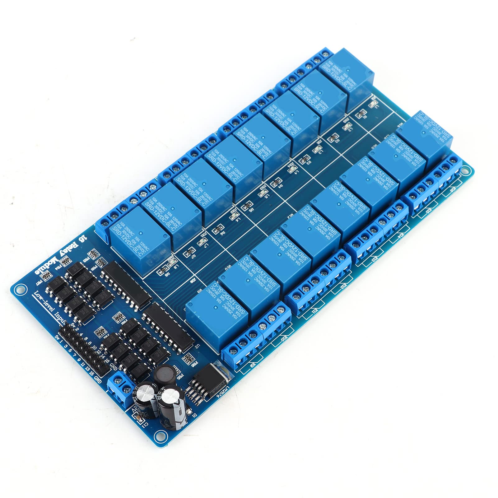 Jeanoko Port RJ45 + Serveur Web de Réseau de Module de Commande Ethernet de Relais 16 Canaux pour Contrôler les Lumières