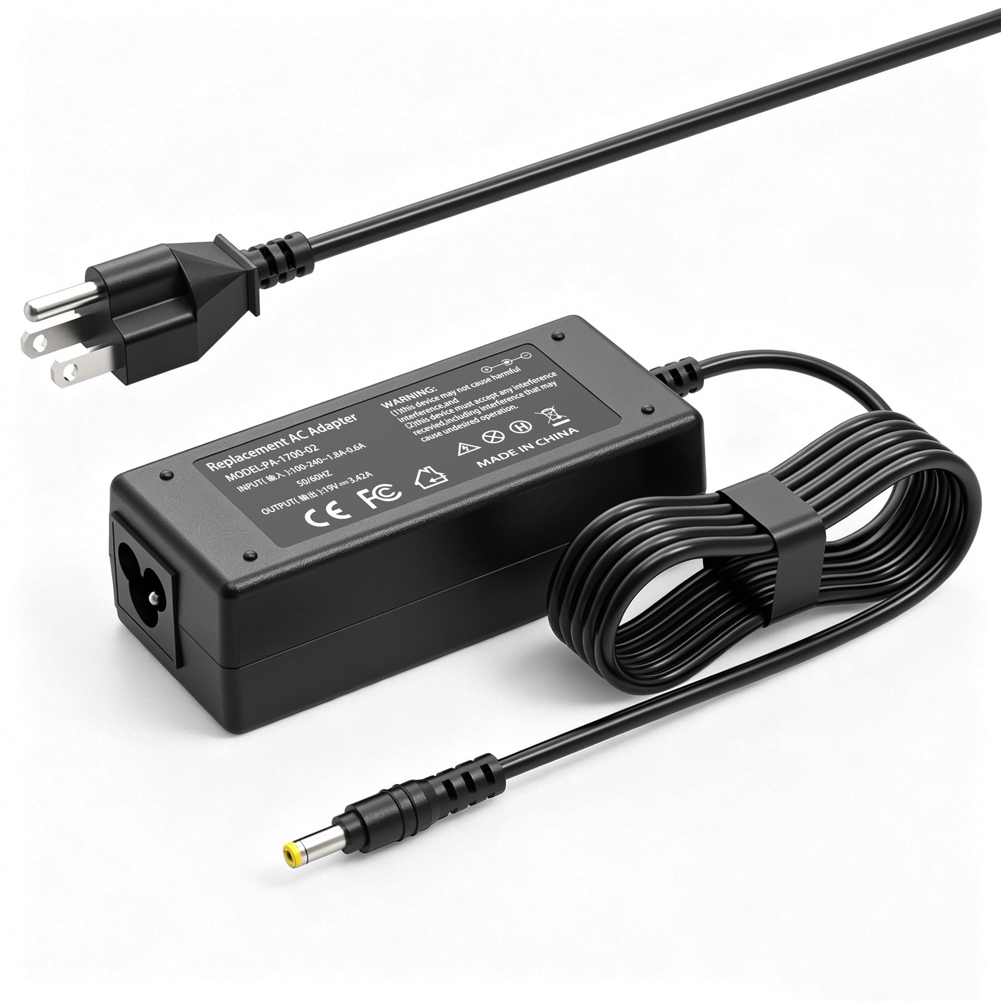 WZXHU 65W Laptop Charger Compatible with Acer Aspire E15 E5-575 V5 V7 V3 R3 R7 S3 E1 M5 F5 F15 Series 5517 5250 5253 5336 5349 5532 5534 5552 5560 5733 5742 Power Supply Cord AC Adapter : Electronics