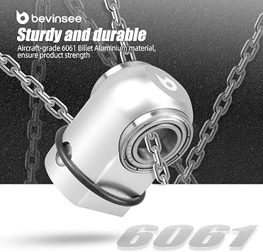 Bevinsee Shift Selector Rod Joint Compatible with E36 E46 E34 E39 E60 Z4 E92 E91 E90 E81 E82 E87 E64 E84 E89 F20 F21 F22, Replaced 25117580281 25111222688 25111222649, Aluminum