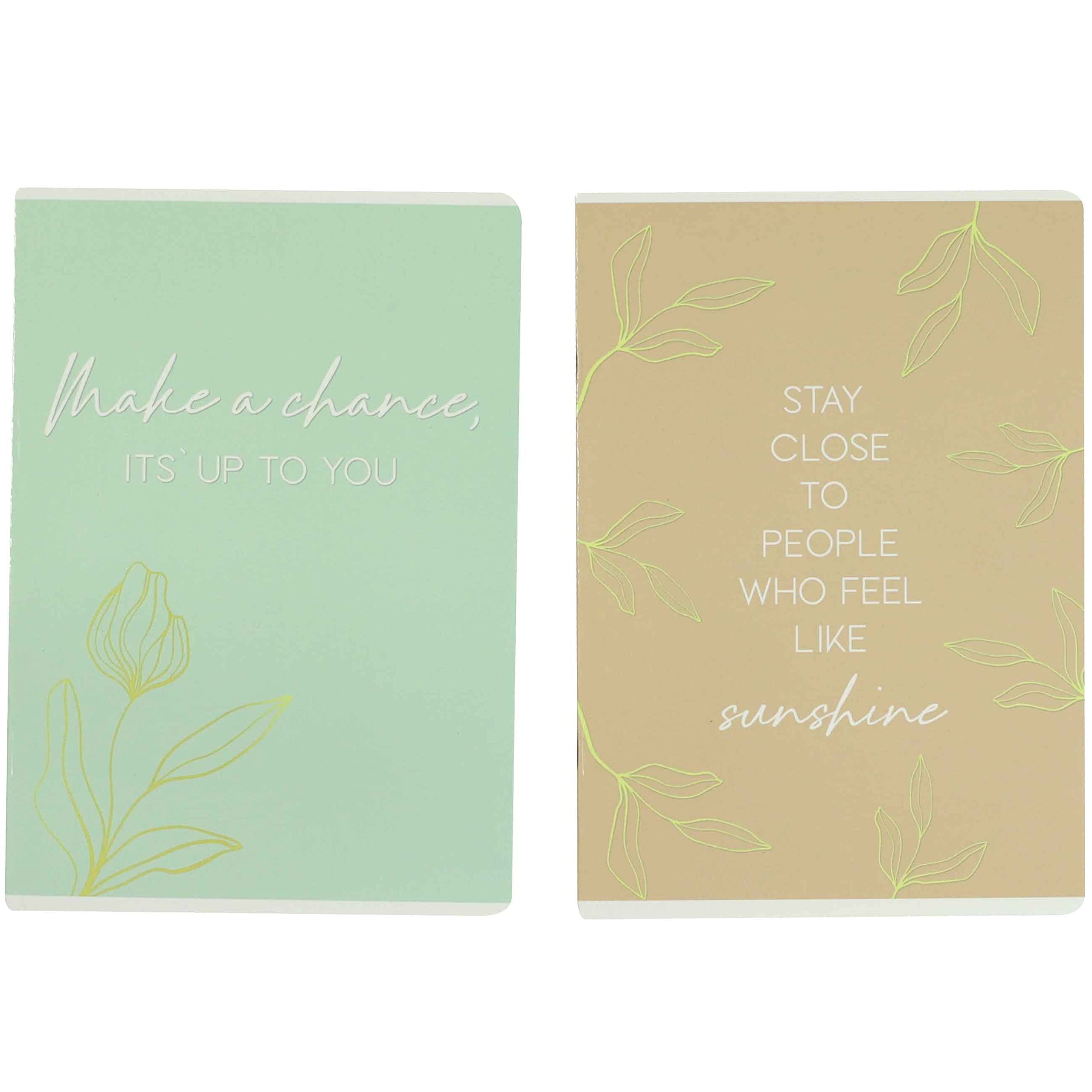 Papierdrachen 4 notebooks for teenagers and adults - DIN A5, Mint gold - Image 3