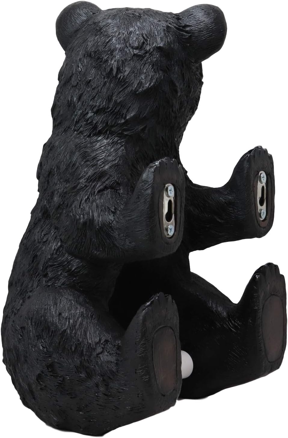 Ebros Large Stinky Stool Pooping Black Bear Toilet Paper Holder Figurine 13.5" Tall Powder Room Bathroom Wall Decor Plaque for Rustic Cabin Hunting Lodge Animal Bears Sculpture