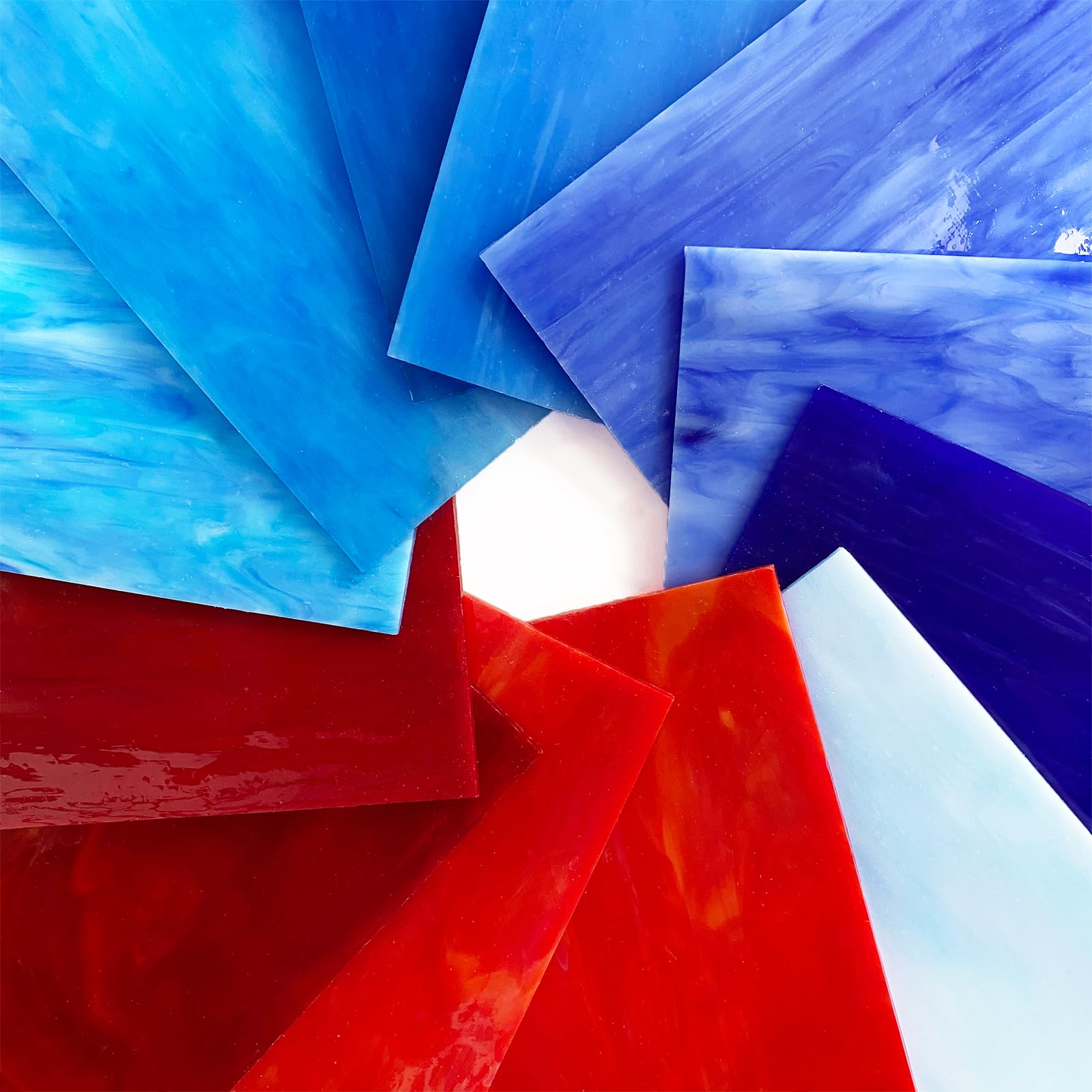 Feuilles de verre pour vitrail, verre fusing - Adam pyrométrie