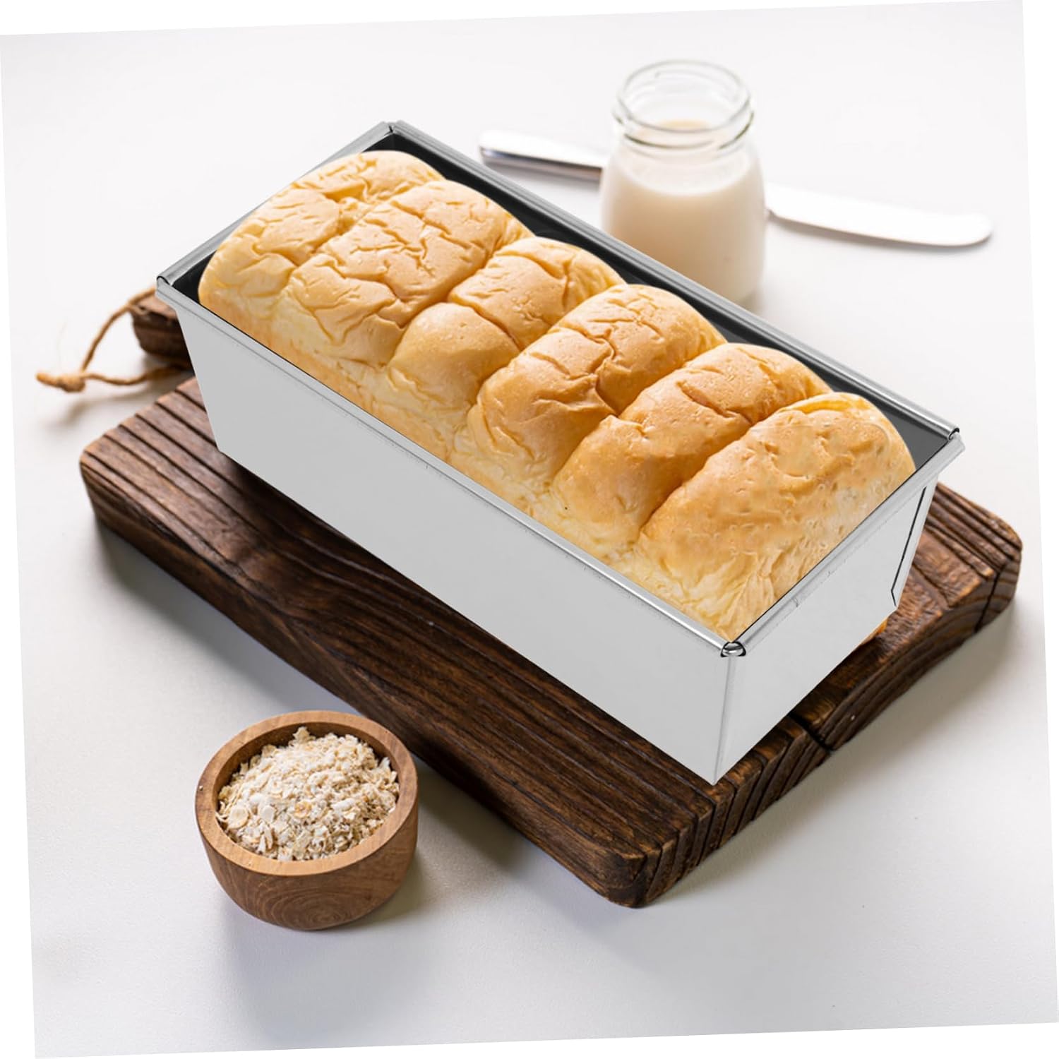 SHOWERORO Nonstick Bread Pan Square Toast Mold Loaf Pan for Baking Toast Moulds for Bread