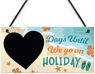 RED OCEAN Chalkboard Days Until Holiday Countdown Plaque Novelty Holiday Travel Accessories Friendship Gifts