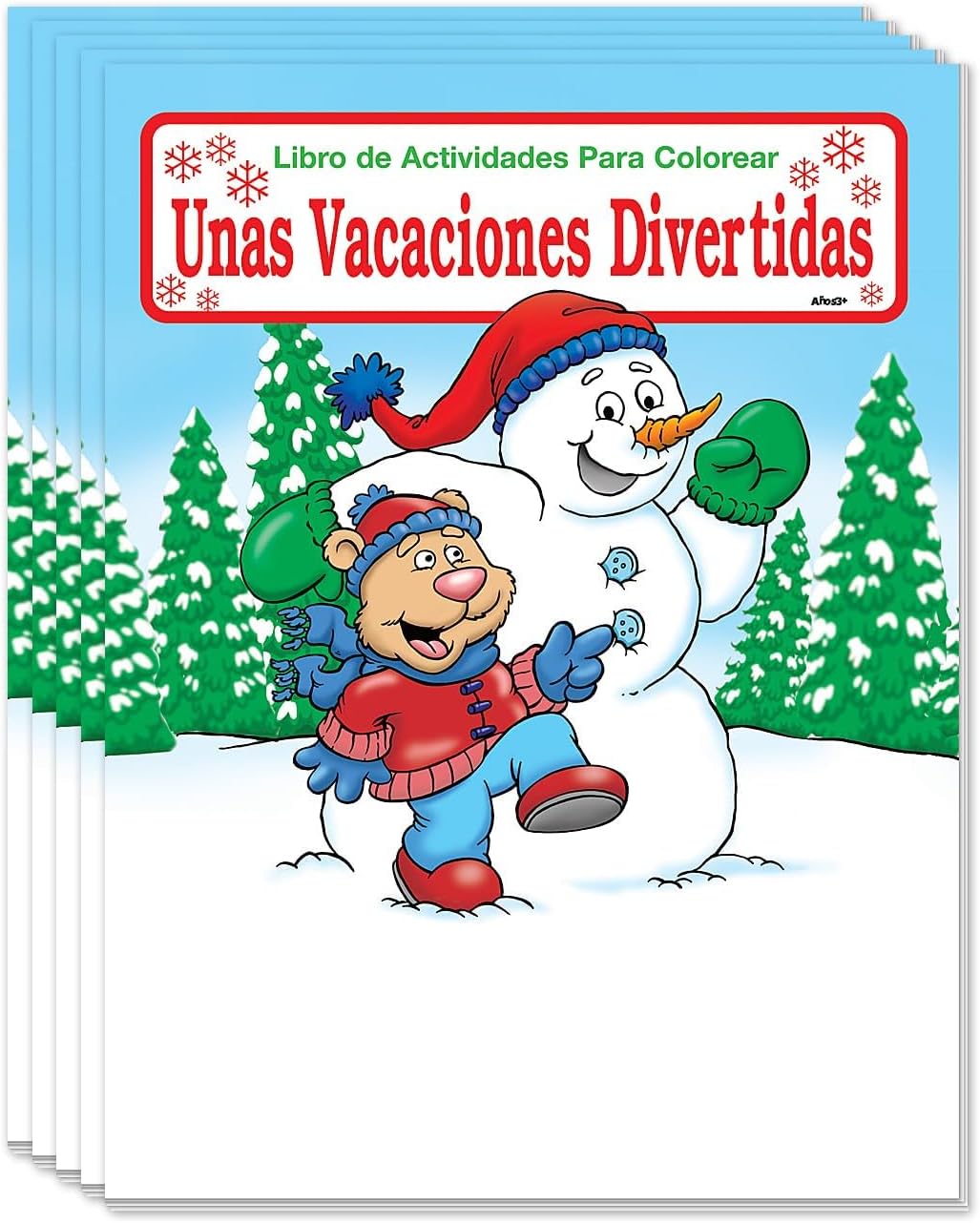 ZOCO – Holiday Fun (Spanish Version) Coloring and Activity Books (25 Bulk Pack, Without Crayons) – Kids Holiday Activities Stocking Stuffers Treat Bags Party Favors