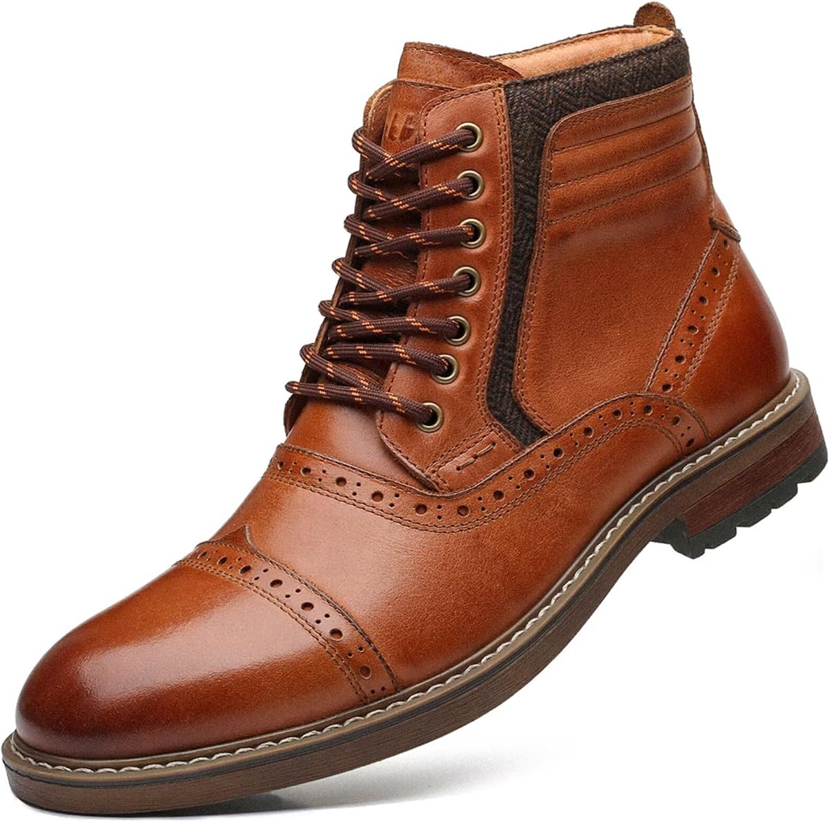 Botas Chelsea para hombre, botines Chukka de cuero elegantes y cómodos con cremallera