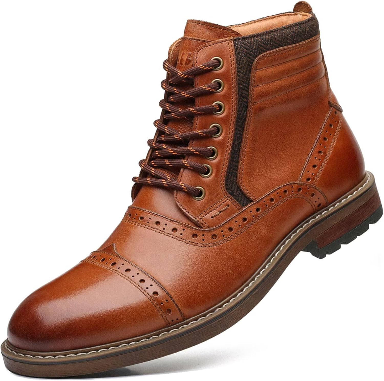 Arkbird Mens Chelsea Boots, Stylish and Comfort Leather Chukka Ankle Boots with Zipper
