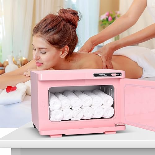 Miniatura 2 de Calentador de toallas calientes de 8 litros, calentador de toallas faciales y de spa, recalentamiento automático, perfecto para esteticistas, color
