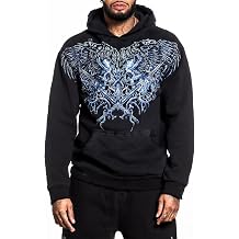 Affliction Mens Heavyweight Pullover Hoodie, Graphic Print