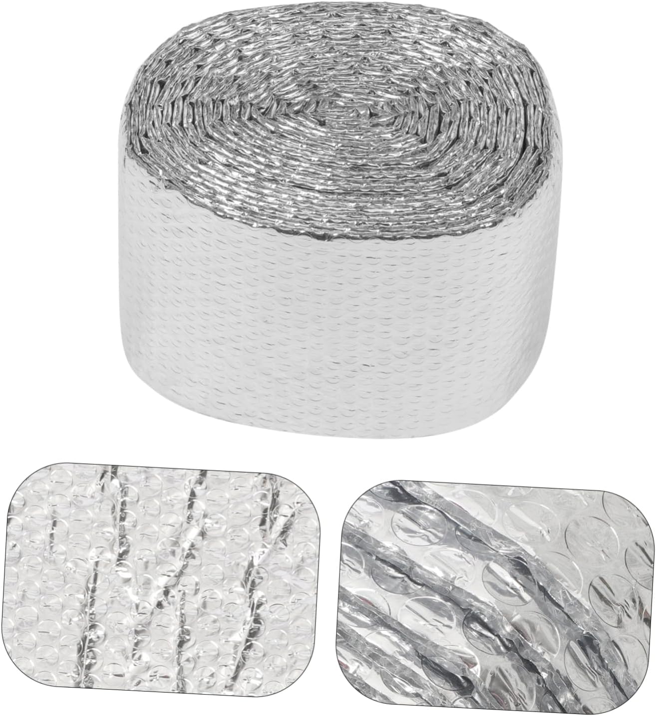 Housoutil 1roll Reflective Bubble Foil Insulation for Thermal Radiant Barrier for Greenhouses Pipelines and Attics Easy to Cut and Install Energy Saving