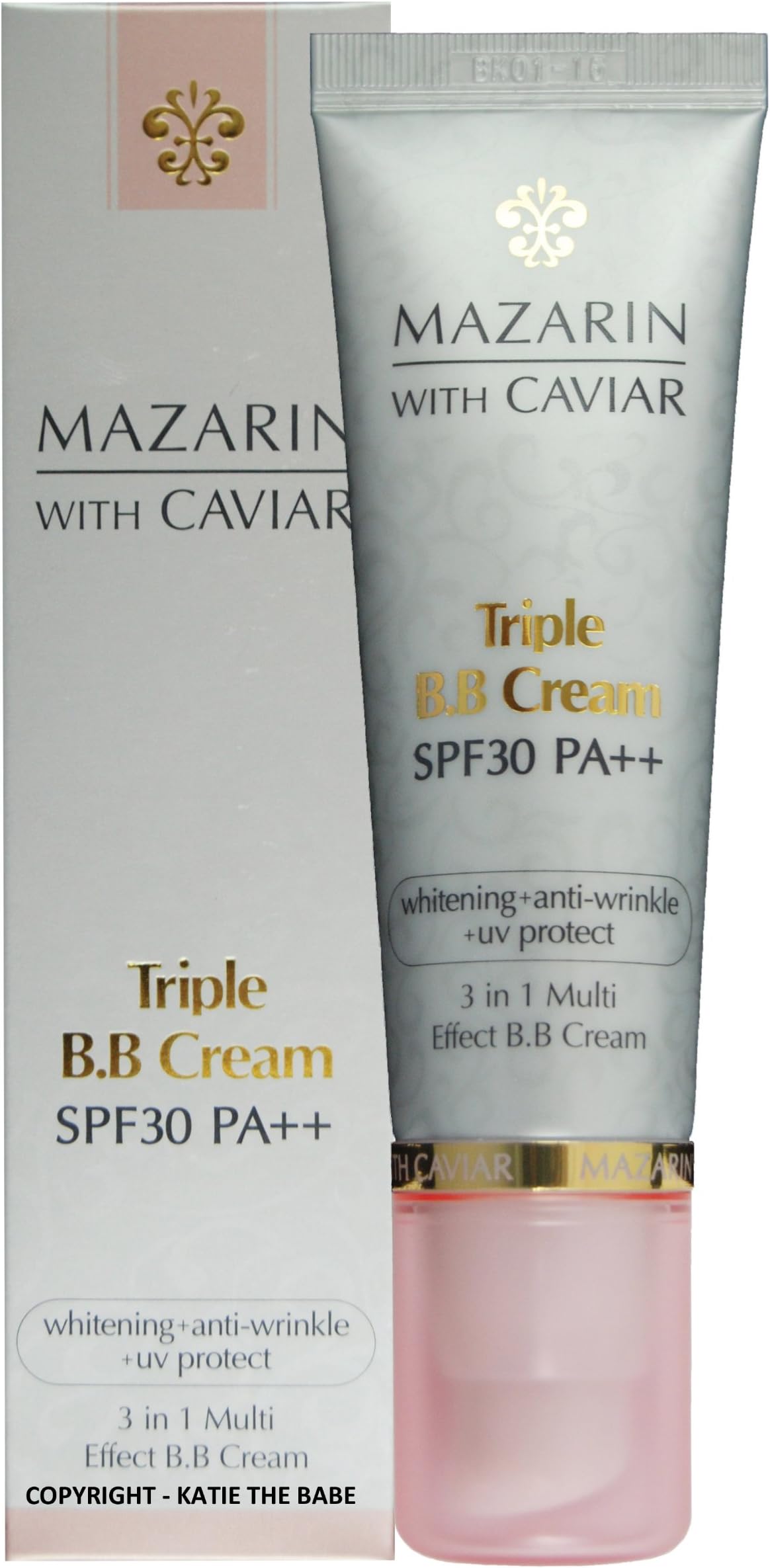 MAZARIN WITH CAVIAR B.B CREAM TRIPLE FUNCTION SPF30 PA++ 50g