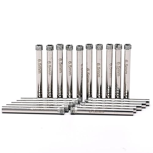 Miniatura 37 de JINGLING Broca de diamante de 0.118 in, brocas de diamante de 1/8 pulgadas, broca de vidrio, herramientas de brocas de núcleo de sierra de agujero
