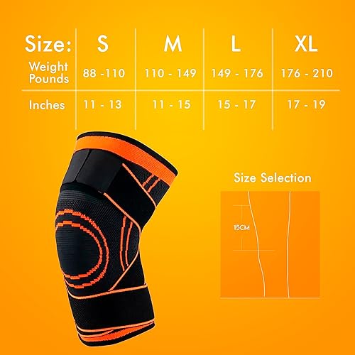 Miniatura 7 de Rodillera de compresión para aliviar el dolor de artritis, rodillera de compresión para hombres y mujeres, grado médico para desgarro de menisco,