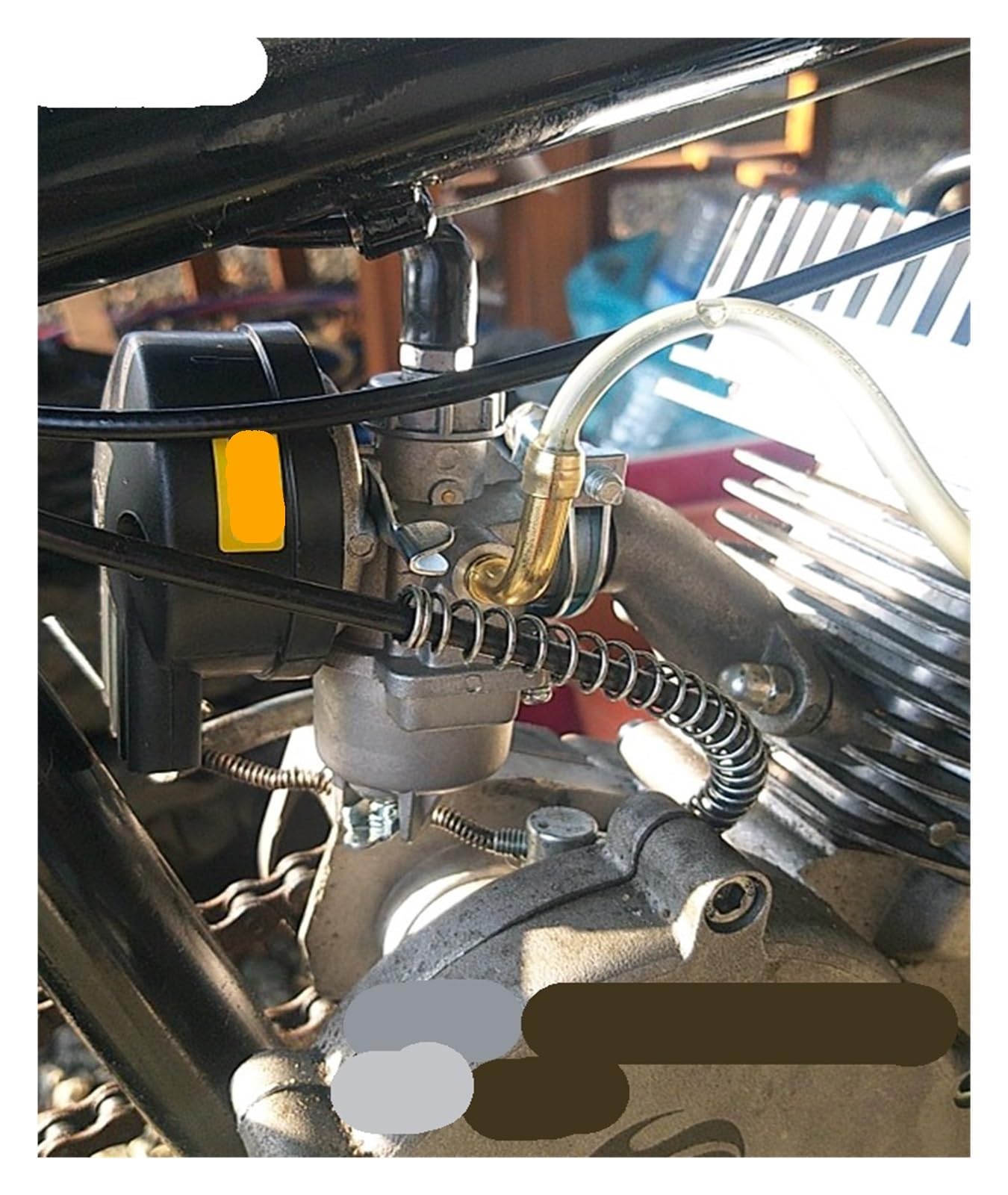 carburador Reemplazo de carburador 2 tiempos para motor 49cc 50cc 60cc 66cc 80cc bicicleta motorizada motocicleta accesorios bolsillo Carb