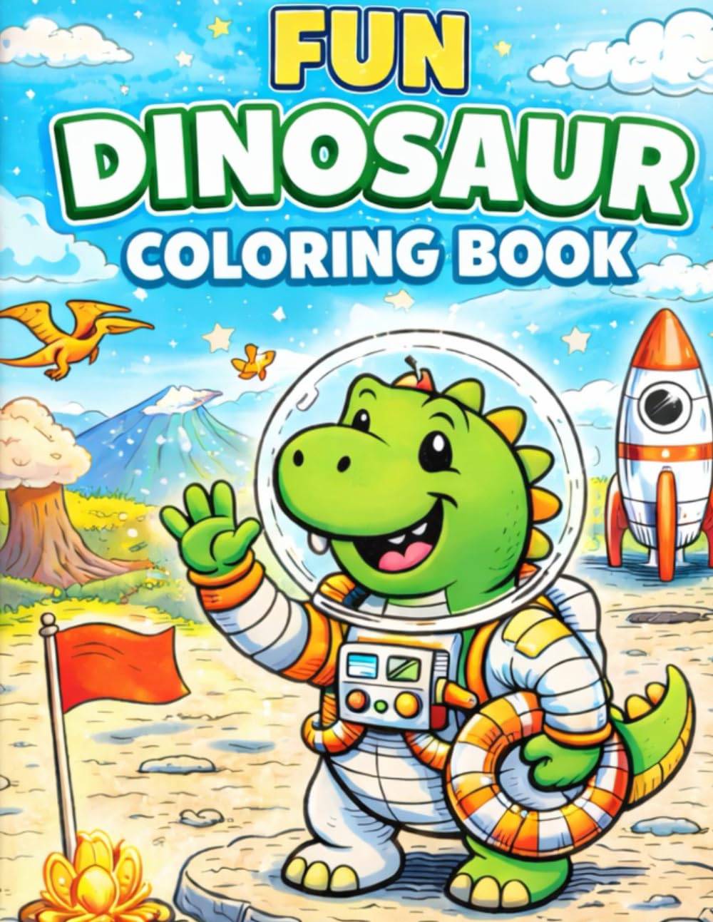 Fun Dinosaur Coloring Book