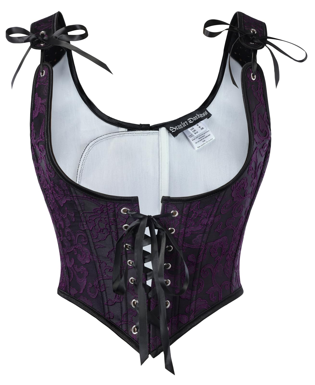 Scarlet Darkness Corset Tops for Women Renaissance Underbust Corsets