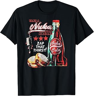 Fallout Video Game Take a Nuka Cola Break Zap That Thirst Tシャツ