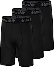 Runhit Youth Boys' Compression Shorts,Boys Performance Athletic Base Layers Underwear Sports Shorts
