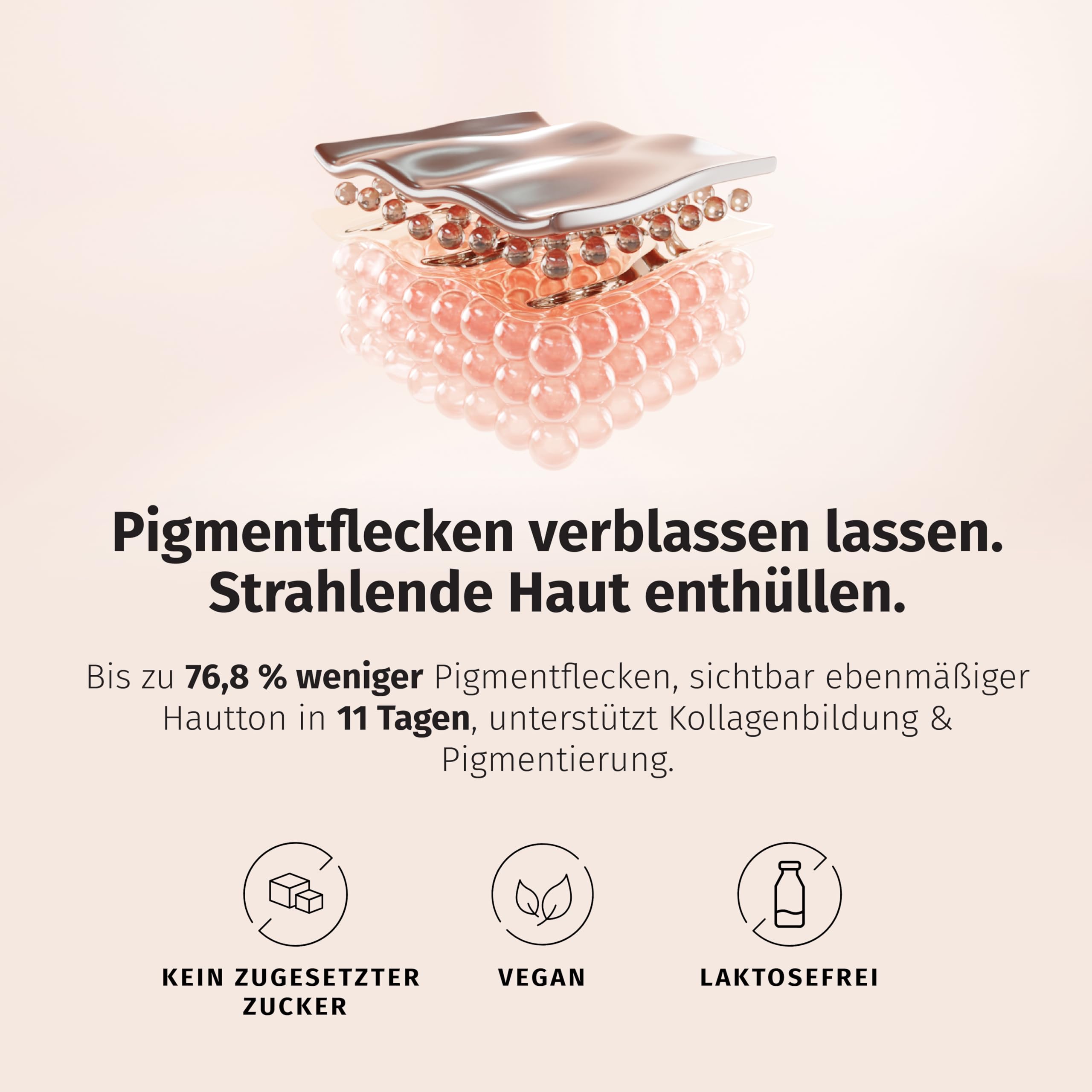 Nature's Finest MELAclear+, Trinkpulver 150 g | Mit Belight (Traubenkern & Süßholz), Kupfer, Weißtee & B-Komplex - Mango-Zitrone-Geschmack, vegan