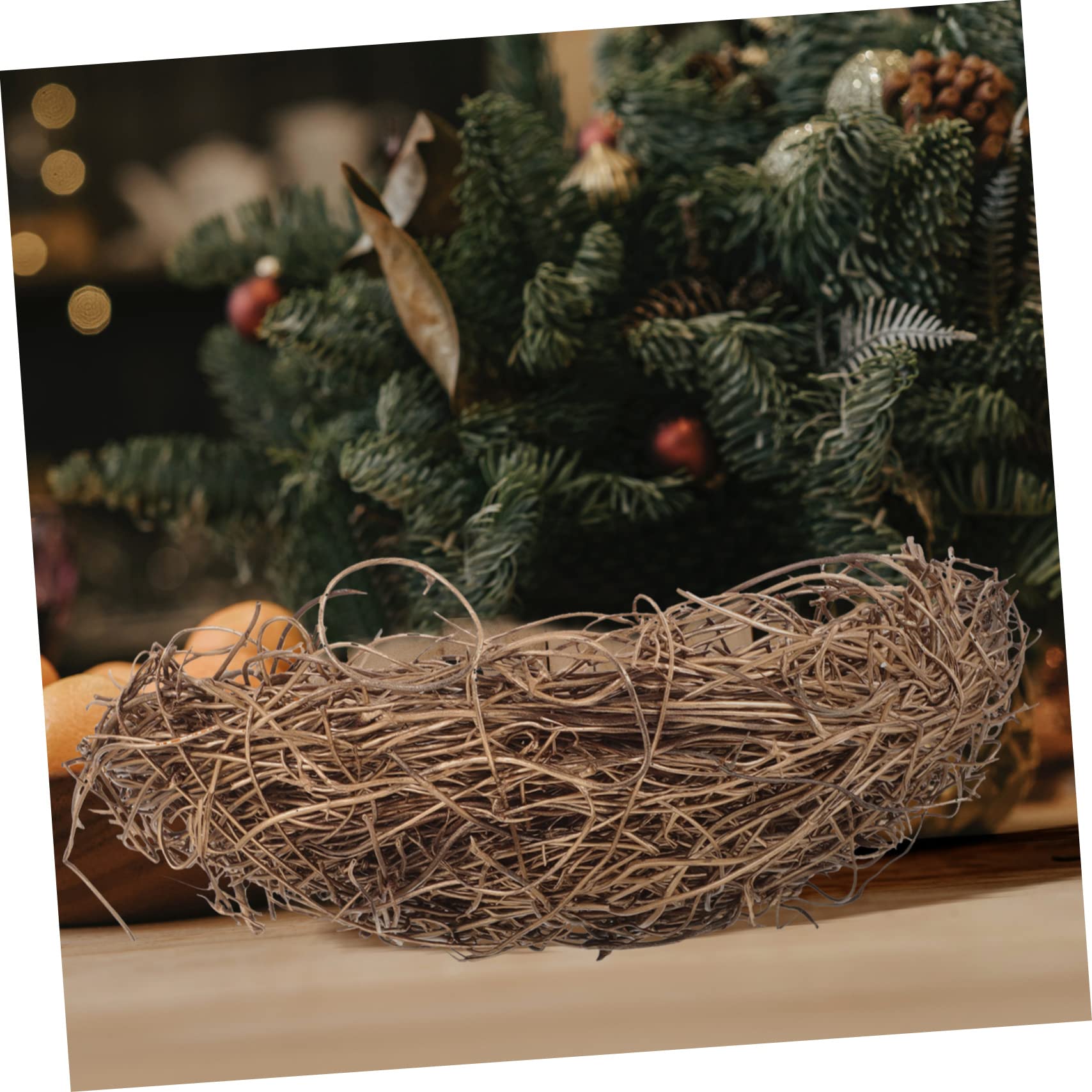 minkissy 4 Eleganti Nidi per Uccelli in Rattan Ornamenti Decorativi per Nidi Primaverili Nidi Fatti A Mano Accessori per Foto