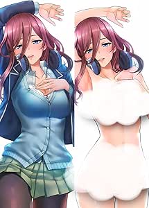 Amazon.com: Miku Nakano Sexy Body Pillow Waifu Naked Girl Nude Anime