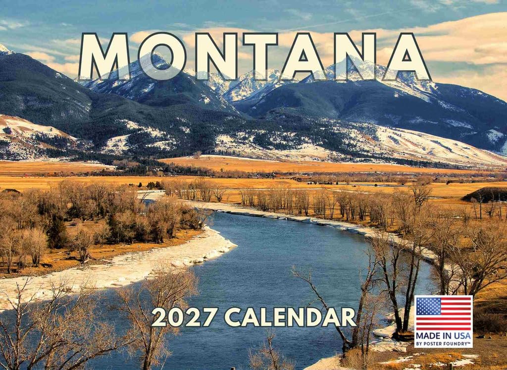 Montana Calendar 2024 Monthly Wall Calander Scenic โ image 1