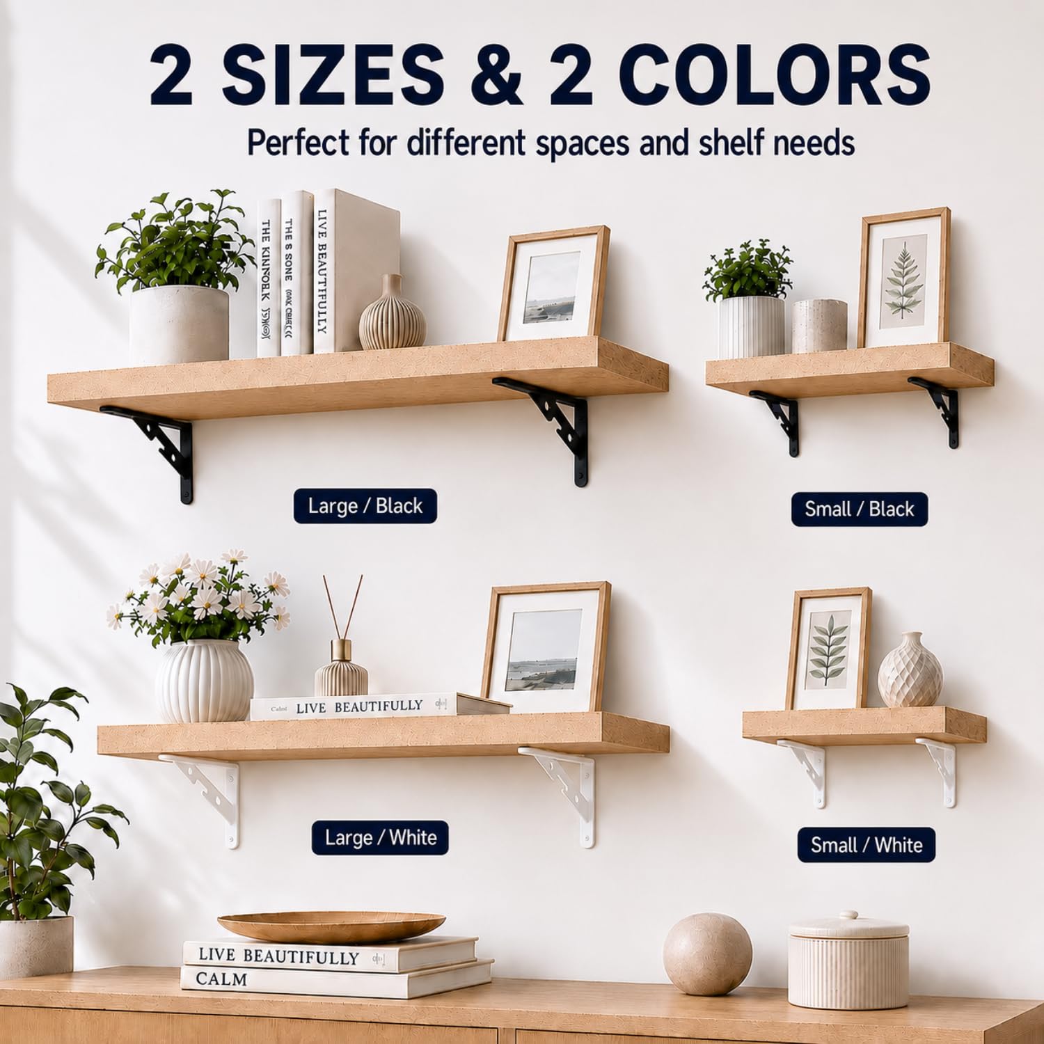 Lot de 12 Equerre Etagere Murale à Angle Droit, Support Etagere Murale Triangulaires Robustes, Équerre Étagère à 90 Degrés pour Salon, Chambre à Coucher, Noir (200 x 120 MM)