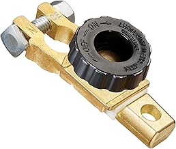 Spurtar Top Post Car Battery Disconnect 12V-24V Battery Terminal Switch Quick Disconnect Switch for Car Truck Engine Black