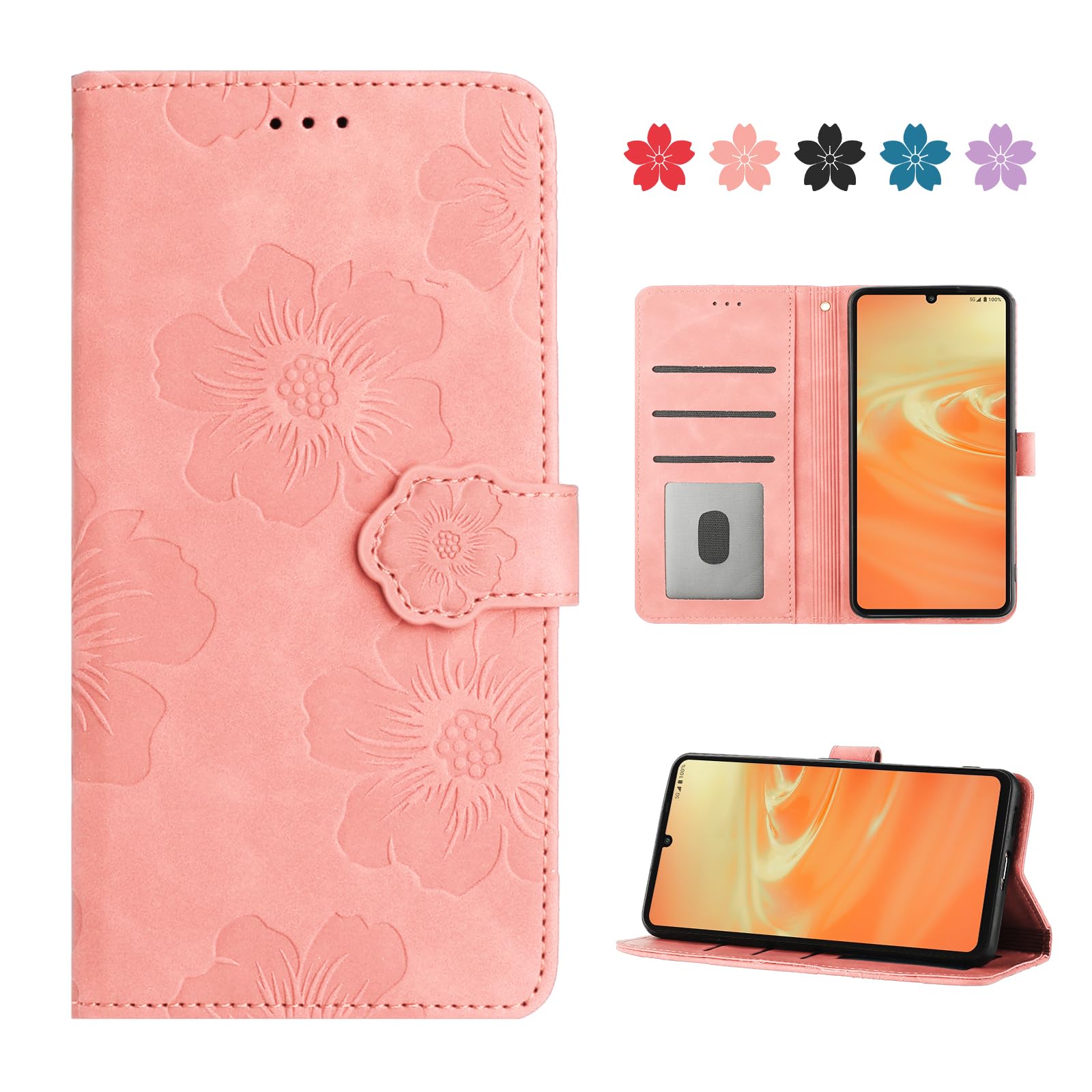 Amazon.co.jp: AQUOS Sense6 ケース 手帳型 人気 おしゃれ AQUOS