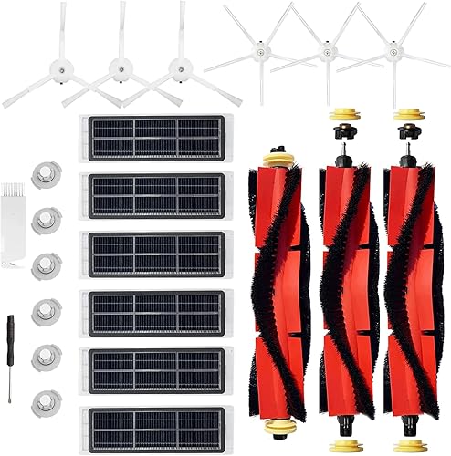 Piezas de repuesto para aspiradora robótica Roborock S4 S5 MAX S6 S6 Pure/Maxv E2 E3 E4 E5 E20 E25 E35 S50 S65 Paquete de 21 Accesorios