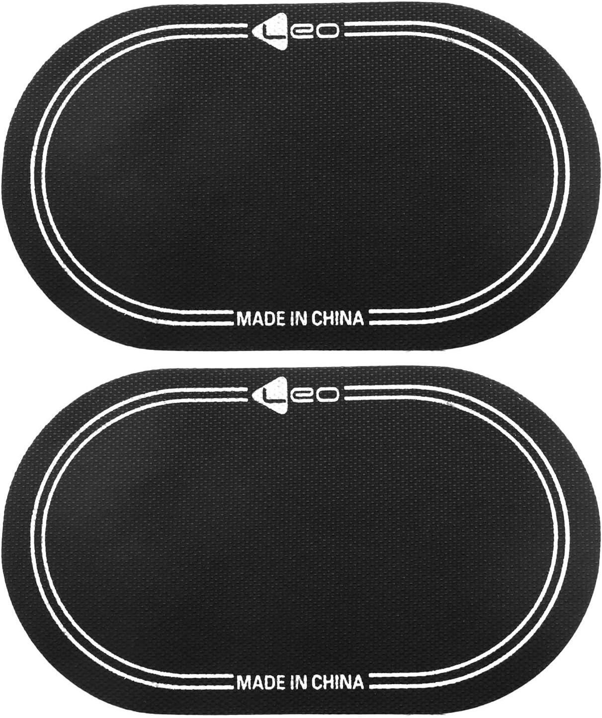E-outstanding 2PCS Drum Skin Reinforcement Cloth Bottom Drum Abrasion Protector Double Stomp 156x90mm Silent Sticker Drum Pad Bass Drum Pedal Patch Percussion Instrument Accessories Black