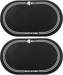 E-outstanding 2PCS Drum Skin Reinforcement Cloth Bottom Drum Abrasion Protector Double Stomp 156x90mm Silent Sticker Drum Pad Bass Drum Pedal Patch Percussion Instrument Accessories Black