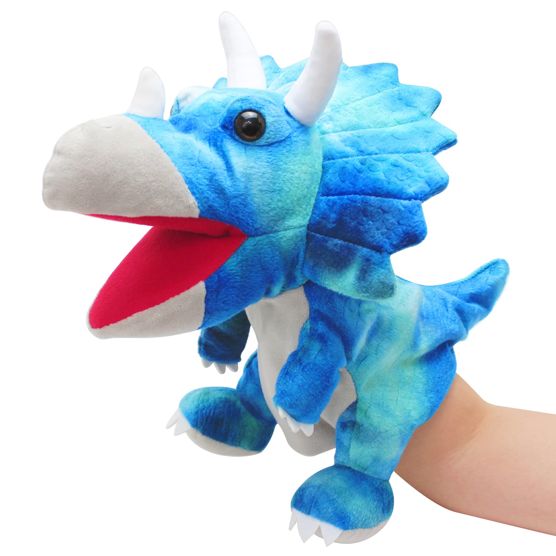 JUSTQUNSEEN Dinosaur Hand Puppets Dinosaur Toy, Dinosaur Dolls for Children, Dinosaur Cuddly Toys, Finger Puppets, Gifts, Dinosaur Toy from 3 4 5 6
