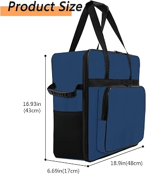 Carry bag for Ninja SLUSHi Slushie machine, portable outdoor frozen drink manufacturer travel bag case front opening design slash machine bag, blue for Ninja SLUSHi Slushie Machine FS301