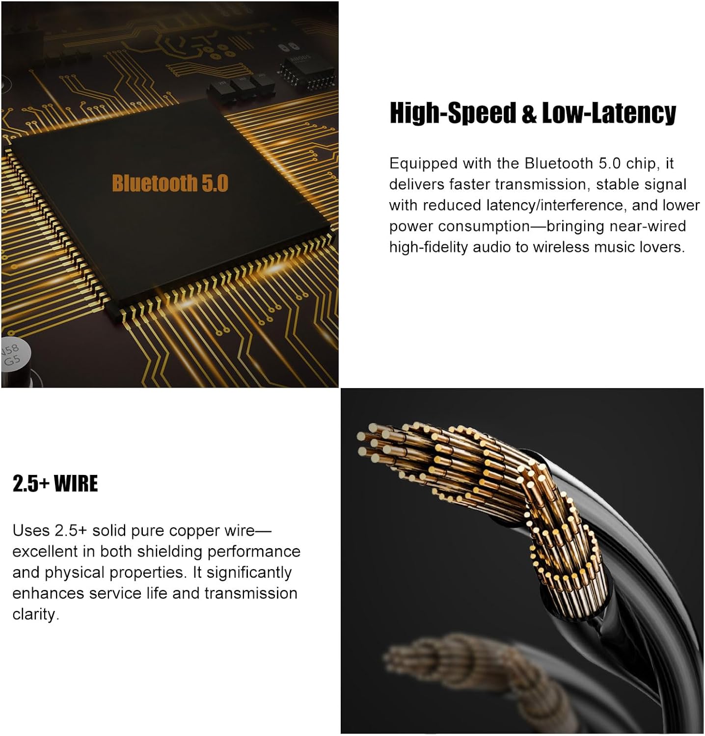 Bluetooth Headphones Wireless Earbuds Neckband Headphones with mic Noise Cancelling Wireless Headset 360 Hours Standby time for Sports for Women Men Compatible with Android ISO