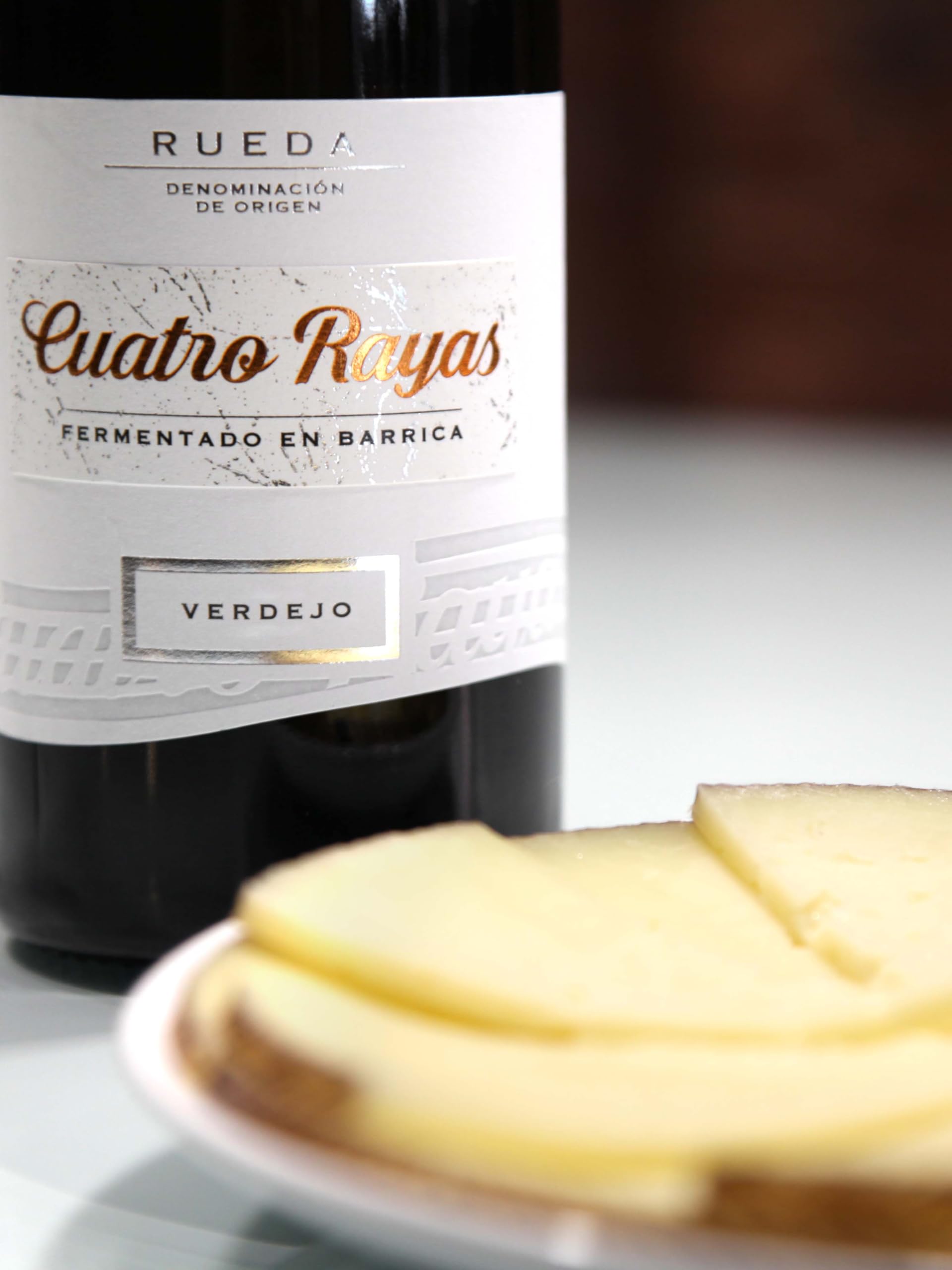 Cuatro Rayas Fermentado Barrica Verdejo DO Rueda (3 Botellas x 750ml) | Vino blanco