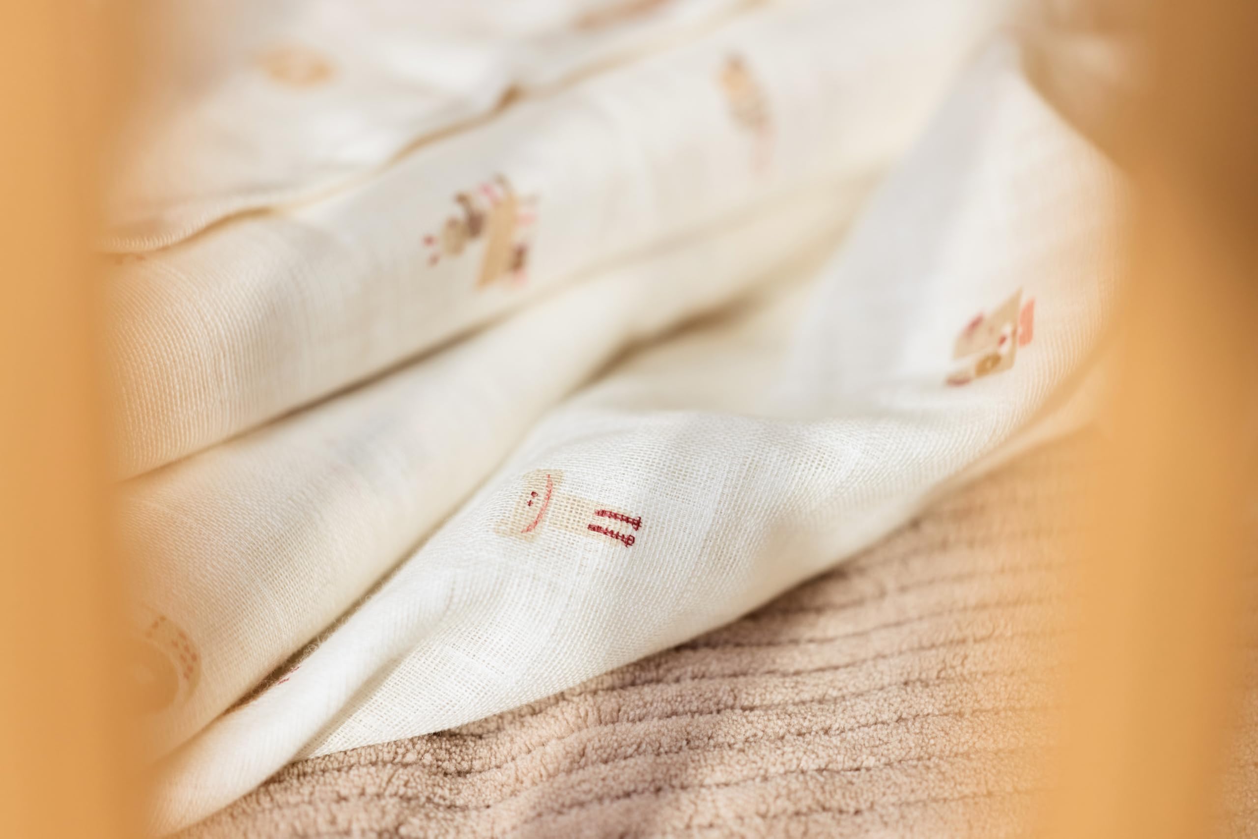 Jollein Muslin Cloth Baby - Animal Friends - 3-Pack - 70x70cm - 100% Cotton - Baby Muslin Cloths - Oeko-TEX Certified - Image 4