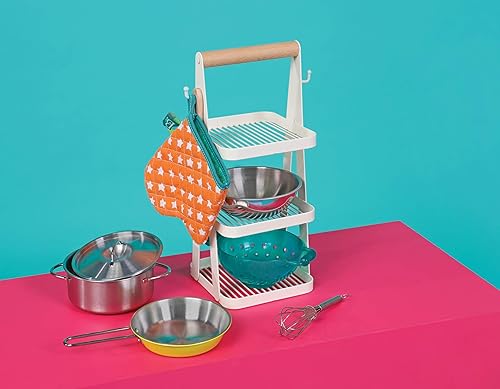 Miniatura 9 de B. toys Juego de mini olla y sartén de chef - Accesorios de cocina de juego de simulación - Incluye olla, sartén y papel - Utensilios de cocina de