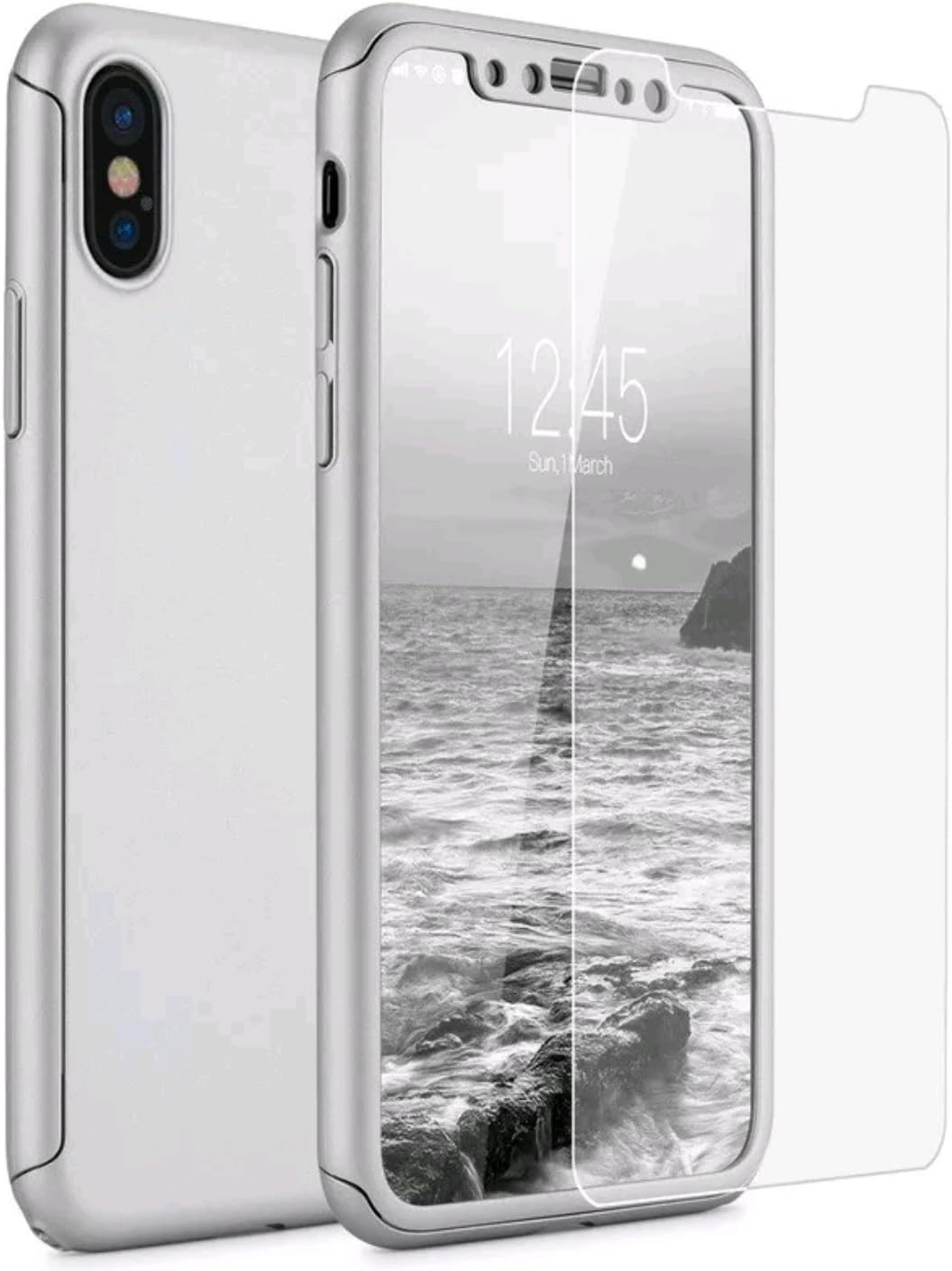 IPhone X Case, IPhone 10 Case, Ultra Thin Hard Cover [0.35mm] World's Thinnest Protect Bumper Slim Fit Shell for iPhone 10 / X Lightweight [Grey] By ITech Defense