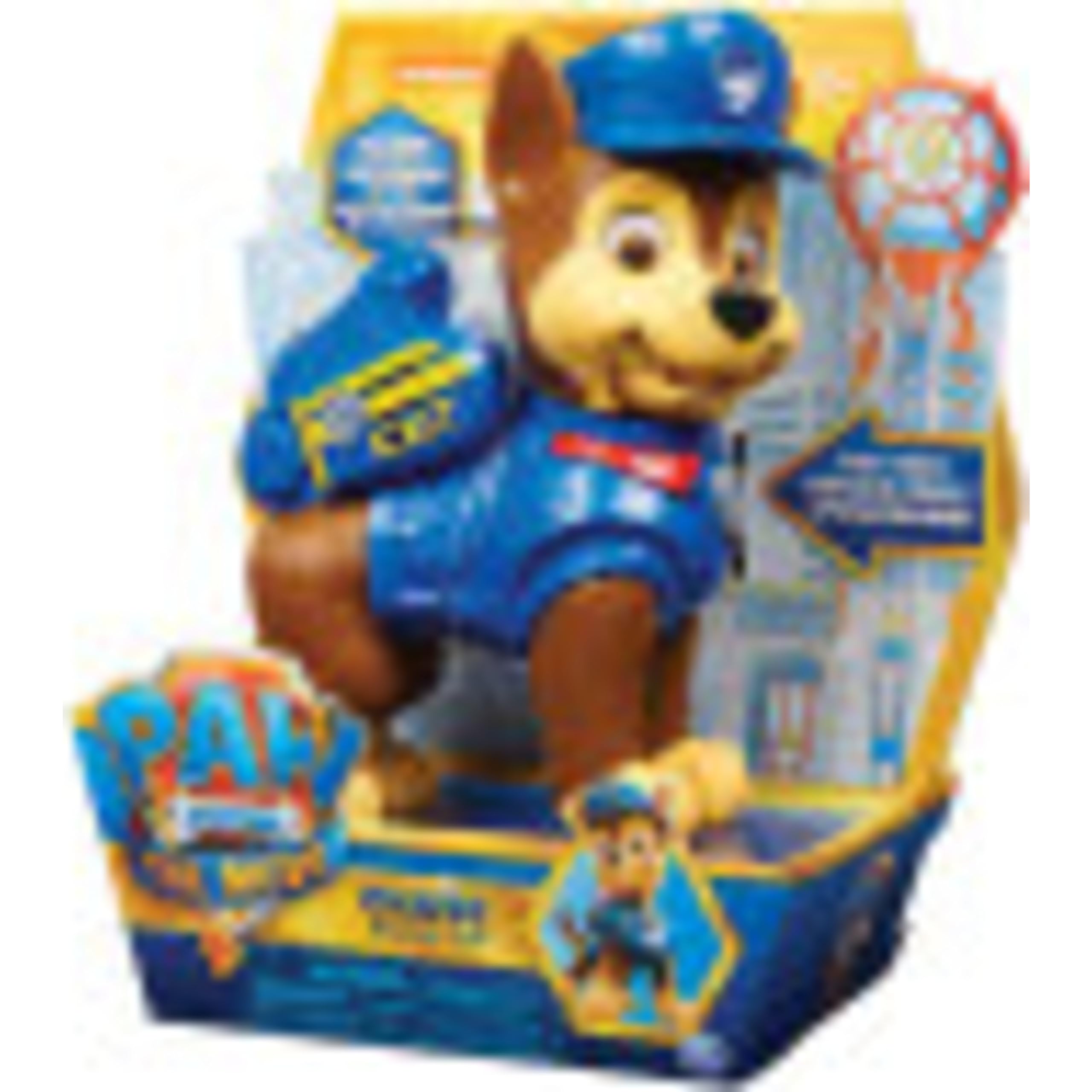 PAW Patrol Figura interactiva de 15 cm Chase Mission Pup de la película, con Efectos de Sonido, a Partir de 3 años