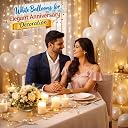Propsicle White Metallic Balloons Birthday Anniversary Decoration gallery image